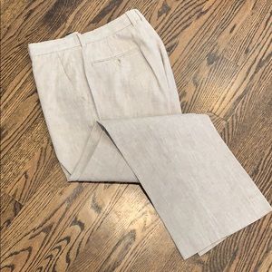 Tan linen pants by Perry Ellis